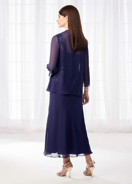 Cameron Blake - 4 Piece Mother of the Bride Formal Ensemble 218621 - 1 pc Navy in Size 18 Available CCSALE