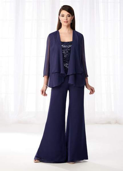 Cameron Blake - 4 Piece Mother of the Bride Formal Ensemble 218621 - 1 pc Navy in Size 18 Available CCSALE