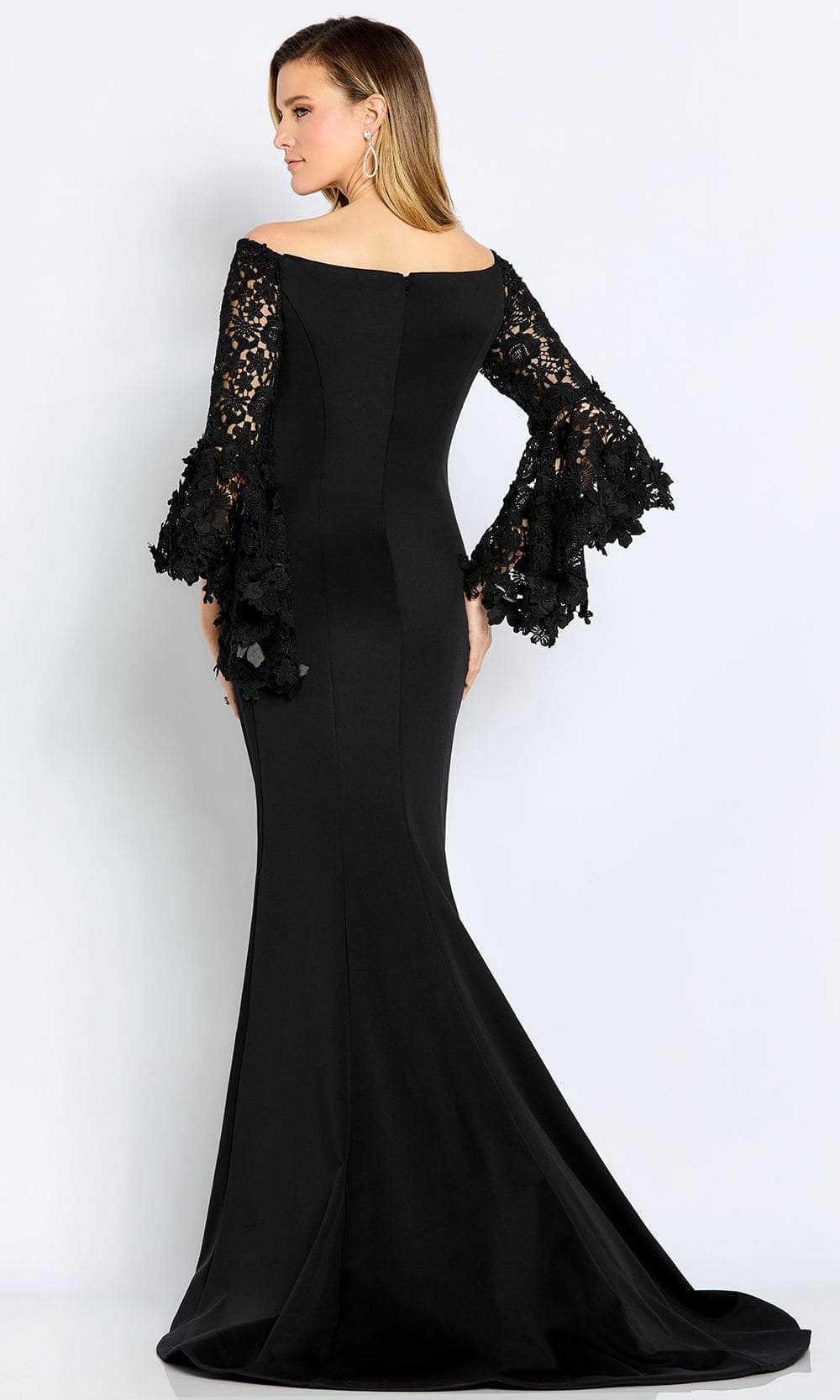 Cameron Blake CB104 - Laced Long-Sleeved Formal Gown Special Occasion Dress