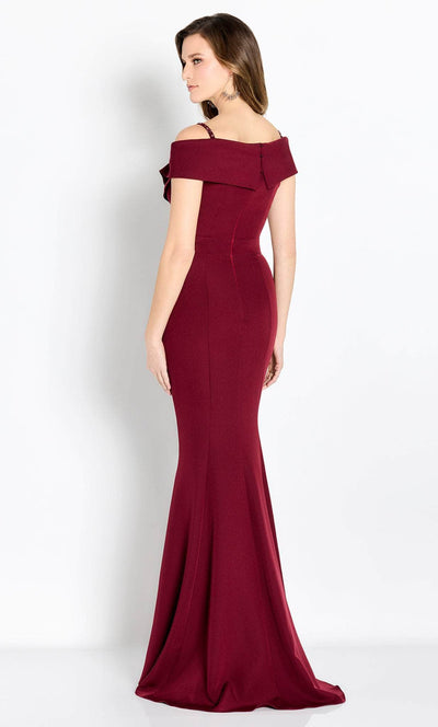 Cameron Blake CB762 - Pleated Off Shoulder Evening Gown Special Occasion Dress