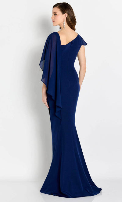 Cameron Blake CB763 - Draped Sleeve Evening Gown Special Occasion Dress