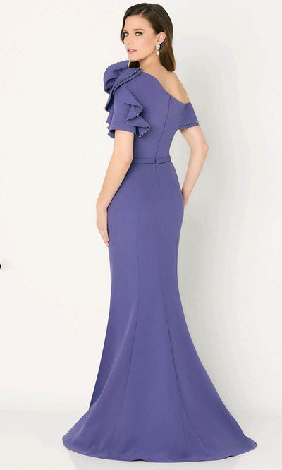 Cameron Blake CB781 - Asymmetrical Rosette Evening Dress Prom Dresses