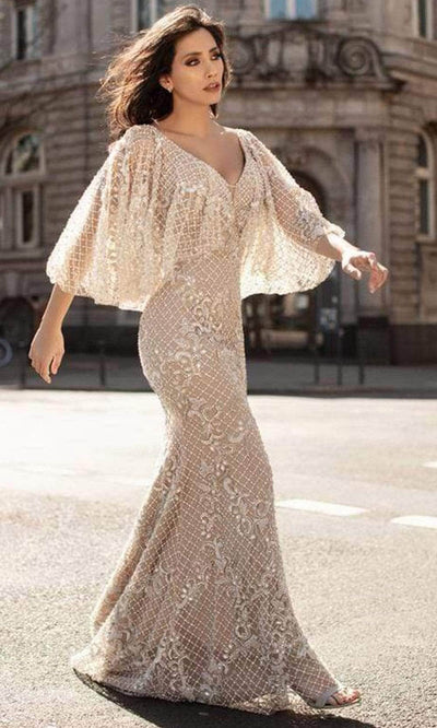 Chic and Holland HF1611 - Beaded Fitted Bodice Evening Gown Evening Dresses 16 