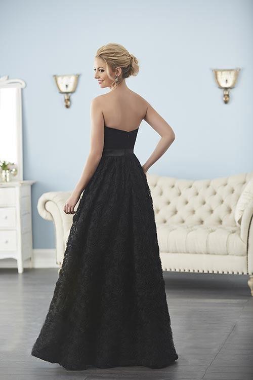 Christina Wu Elegance - 20237 Strapless Sweetheart Rosette Tulle Gown in Black