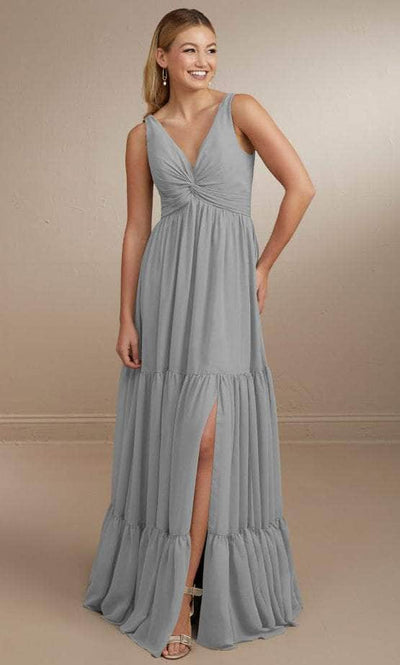 Christina Wu Celebration 22161 - Chiffon Bridesmaid Dress Special Occasion Dress 0 / Platinum
