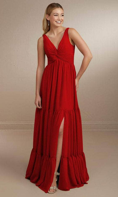 Christina Wu Celebration 22161 - Chiffon Bridesmaid Dress Special Occasion Dress 0 / Red