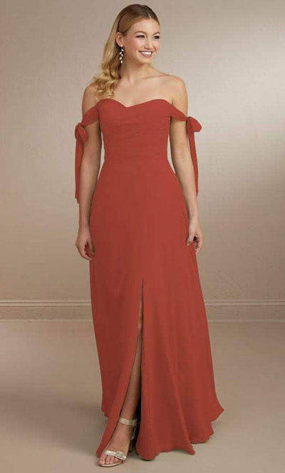 Christina Wu Celebration 22162 - Bow Tie Off Shoulder Evening Gown Special Occasion Dress 0 / Autumn
