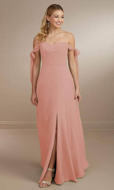 Christina Wu Celebration 22162 - Bow Tie Off Shoulder Evening Gown Special Occasion Dress 0 / Ballet