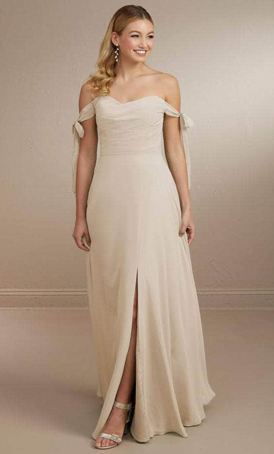 Christina Wu Celebration 22162 - Chiffon Evening Gown Special Occasion Dress 0 / Latte