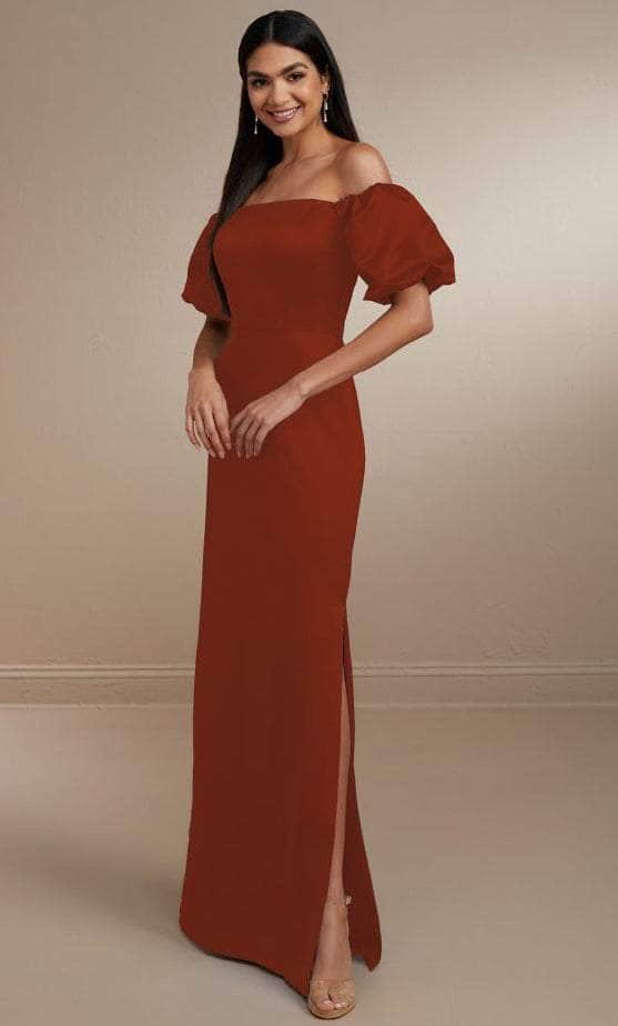 Christina Wu Celebration 22163 - Off Shoulder Column Evening Gown Special Occasion Dress 0 / Autumn