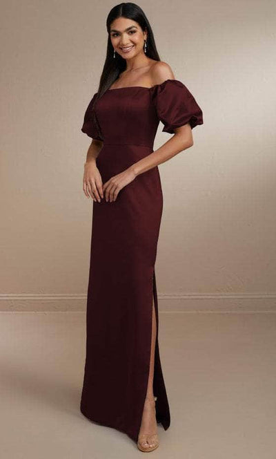 Christina Wu Celebration 22163 - Off Shoulder Gown Special Occasion Dress 0 / Mahogany