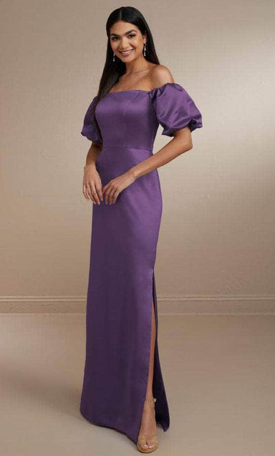 Christina Wu Celebration 22163 - Off Shoulder Satin Gown Special Occasion Dress 0 / Royal
