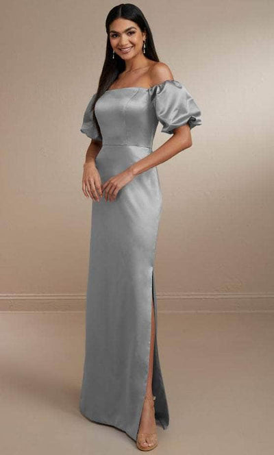 Christina Wu Celebration 22163 - Satin Evening Gown Special Occasion Dress 0 / Platinum