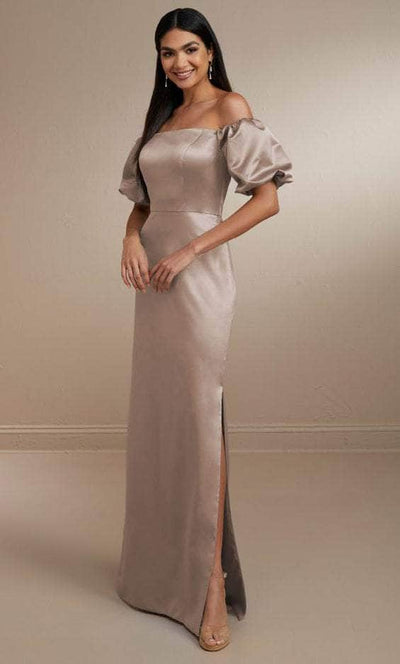 Christina Wu Celebration 22163 - Satin Gown Special Occasion Dress 0 / Mink