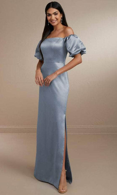 Christina Wu Celebration 22163 - Satin Gown Special Occasion Dress 0 / Misty Blue