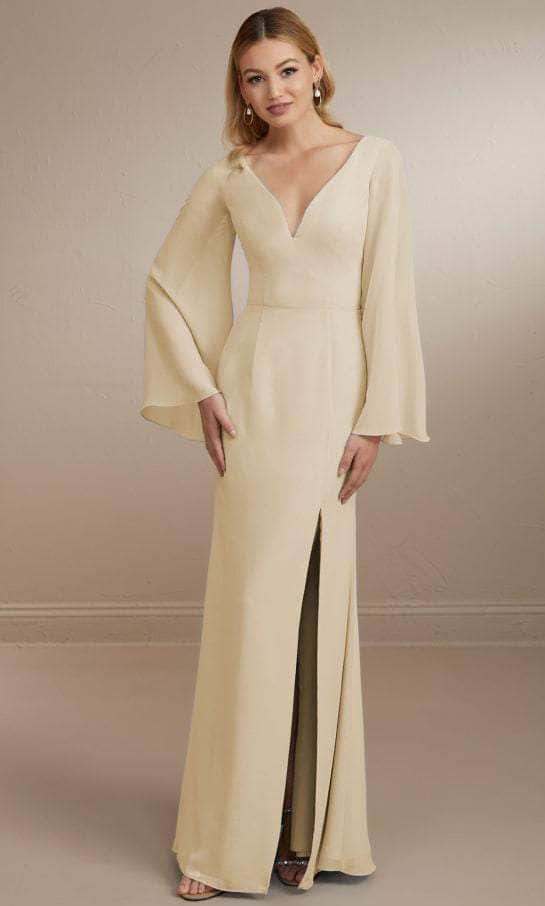Christina Wu Celebration 22164 - Chiffon Evening Gown Special Occasion Dress 0 / Latte