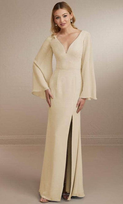Christina Wu Celebration 22164 - Chiffon Evening Gown Special Occasion Dress 0 / Latte