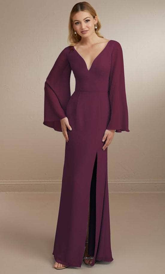 Christina Wu Celebration 22164 - Chiffon Gown Special Occasion Dress 0 / Sangria