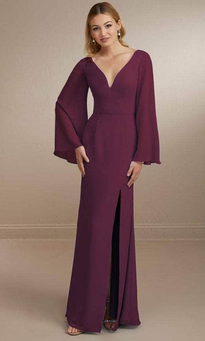 Christina Wu Celebration 22164 - Chiffon Gown Special Occasion Dress 0 / Sangria