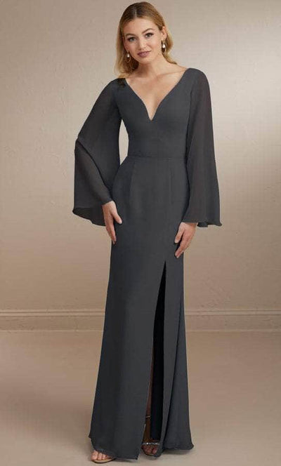 Christina Wu Celebration 22164 - Chiffon Gown Special Occasion Dress 0 / Smoke