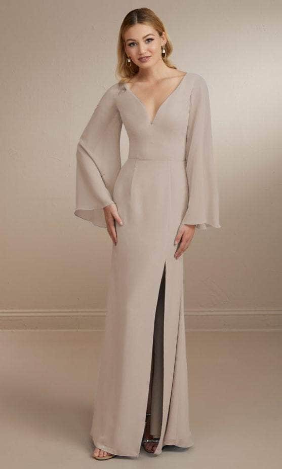 Christina Wu Celebration 22164 - Chiffon Gown Special Occasion Dress 0 / Taupe