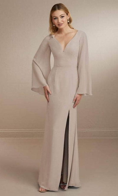 Christina Wu Celebration 22164 - Chiffon Gown Special Occasion Dress 0 / Taupe
