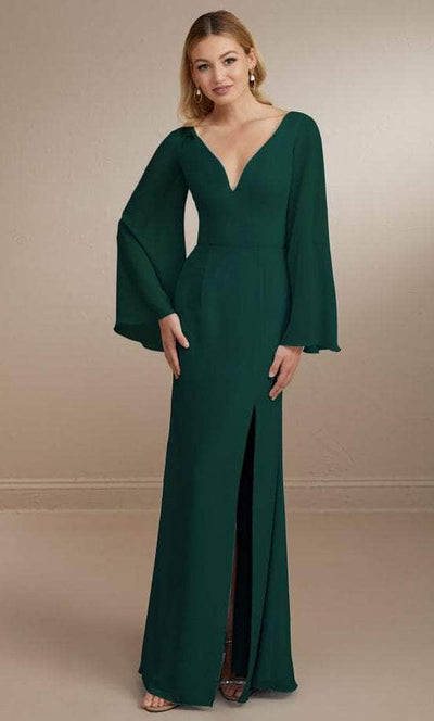 Christina Wu Celebration 22164 - Flowy Evening Gown Special Occasion Dress 0 / Emerald Green