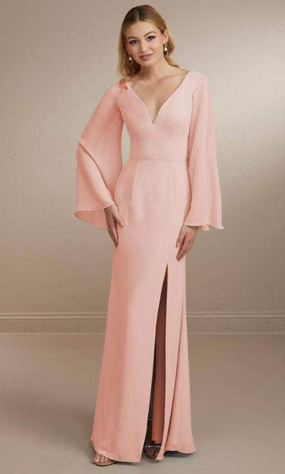 Christina Wu Celebration 22164 - Flowy Evening Gown Special Occasion Dress 0 / Frost Rose