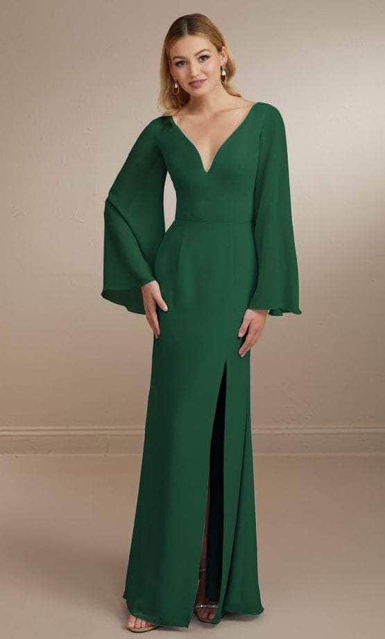 Christina Wu Celebration 22164 - Flowy Evening Gown Special Occasion Dress 0 / Hunter Green