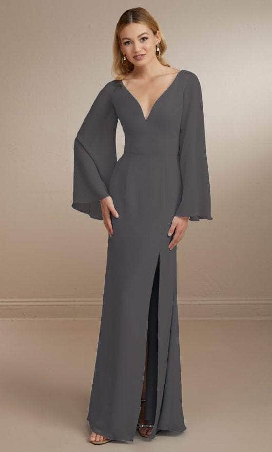 Christina Wu Celebration 22164 - Flowy Evening Gown with Bell Sleeves Special Occasion Dress