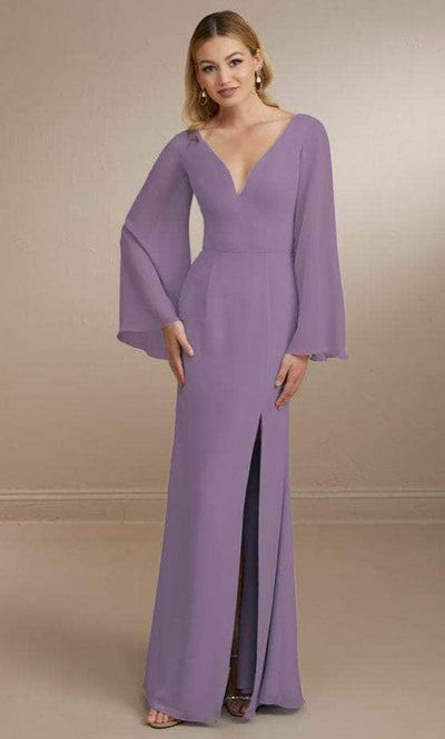 Christina Wu Celebration 22164 - Plunging V-neck Evening Gown Special Occasion Dress 0 / Wisteria