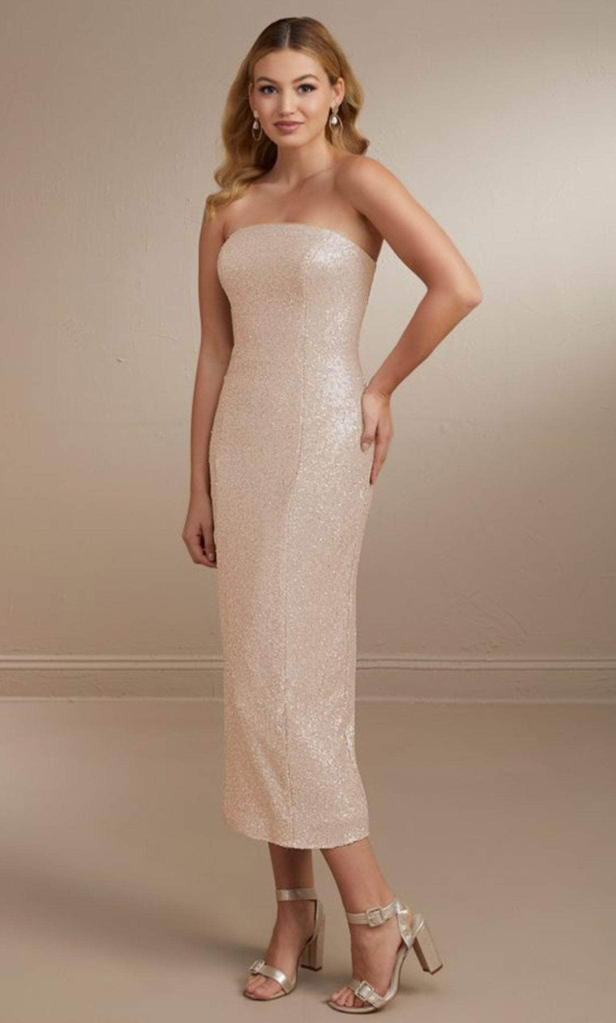 Christina Wu Celebration 22167 - Allover Sequin Prom Dress With Slit Evening Dresses