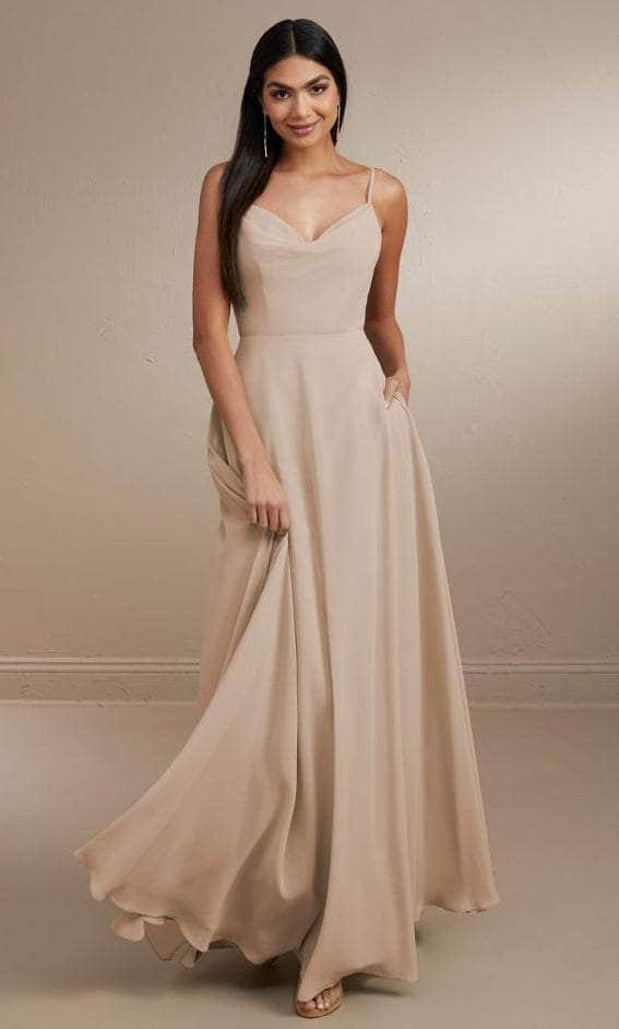 Christina Wu Celebration 22169 - Sleeveless Chiffon Dress Special Occasion Dress 2 / Rose