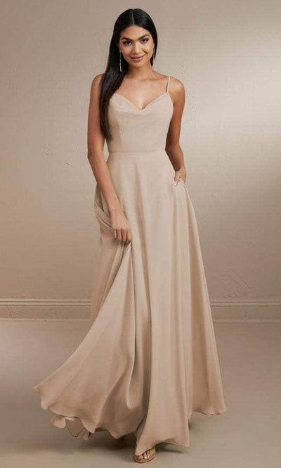 Christina Wu Celebration 22169 - Sleeveless Chiffon Dress Special Occasion Dress 2 / Rose