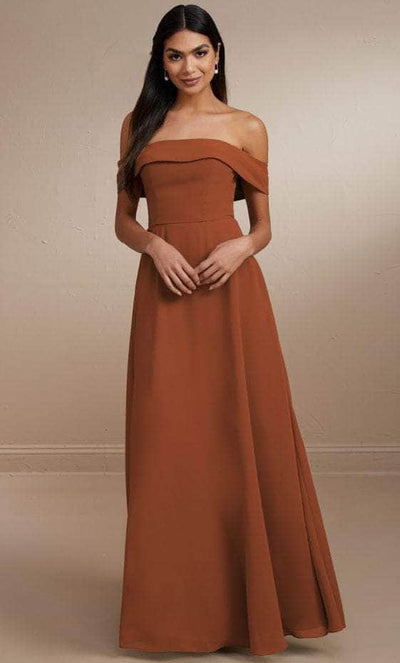 Christina Wu Celebration 22172 - Long A-line Dress Special Occasion Dress 0 / Terracotta
