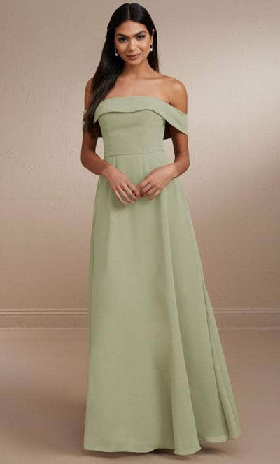 Christina Wu Celebration 22172 - Off-Shoulder Chiffon Dress Special Occasion Dress 0 / Meadow
