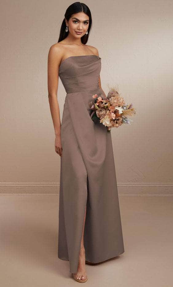 Christina Wu Celebration 22173 - Long Satin Dress Bridesmaid Dresses 0 / Mink