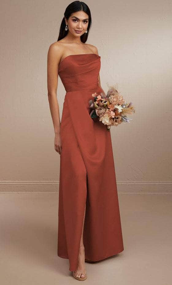 Christina Wu Celebration 22173 - Strapless Pleated Detail Prom Dress Special Occasion Dress 0 / Autumn