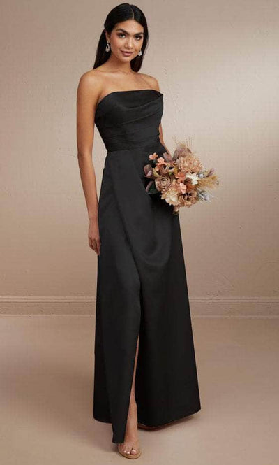 Christina Wu Celebration 22173 - Strapless Pleated Detail Prom Dress Special Occasion Dress 0 / Black