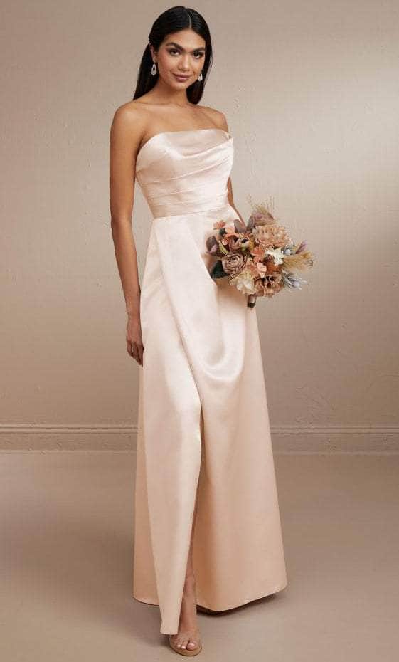 Christina Wu Celebration 22173 - Strapless Satin Dress Bridesmaid Dresses 0 / Rosewater