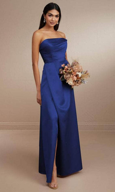 Christina Wu Celebration 22173 - Strapless Satin Dress Bridesmaid Dresses 0 / Royal