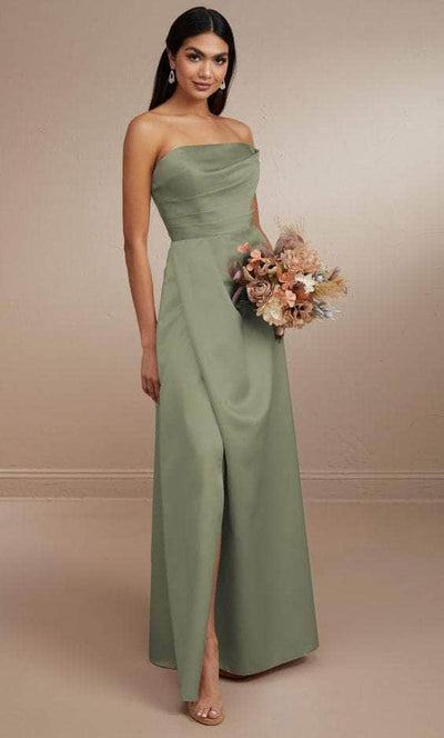 Christina Wu Celebration 22173 - Strapless Satin Dress Bridesmaid Dresses 0 / Sage