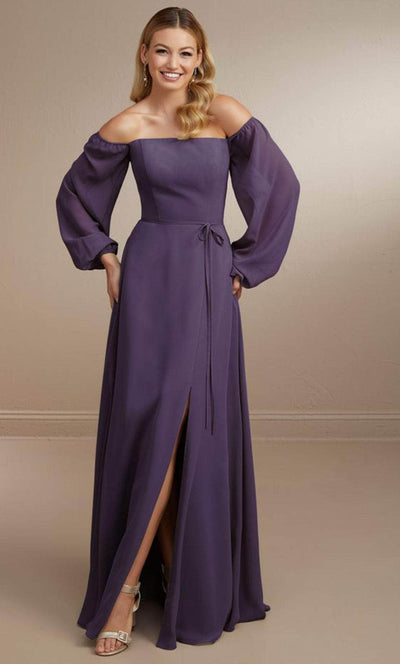 Christina Wu Celebration 22175 - Chiffon Prom Dress Winter Formals and Balls 0 / Royal Purple
