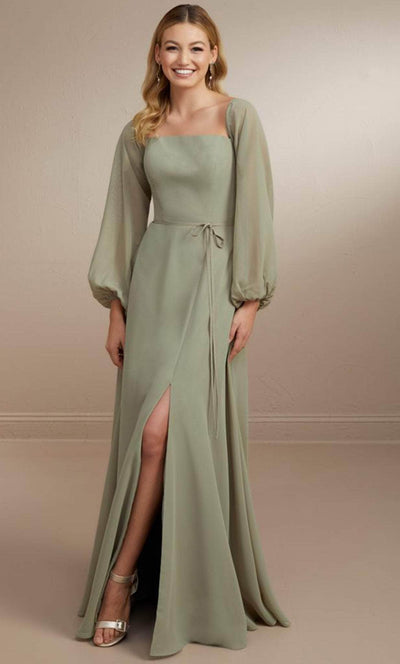 Christina Wu Celebration 22175 - Chiffon Prom Dress Winter Formals and Balls 0 / Sage
