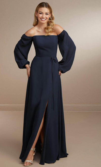 Christina Wu Celebration 22175 - Long Dress Winter Formals and Ball 0 / Navy