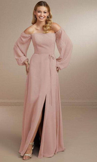 Christina Wu Celebration 22175 - Long Sleeve A-line Prom Dress Bridesmaid Dresses 0 / Ballet