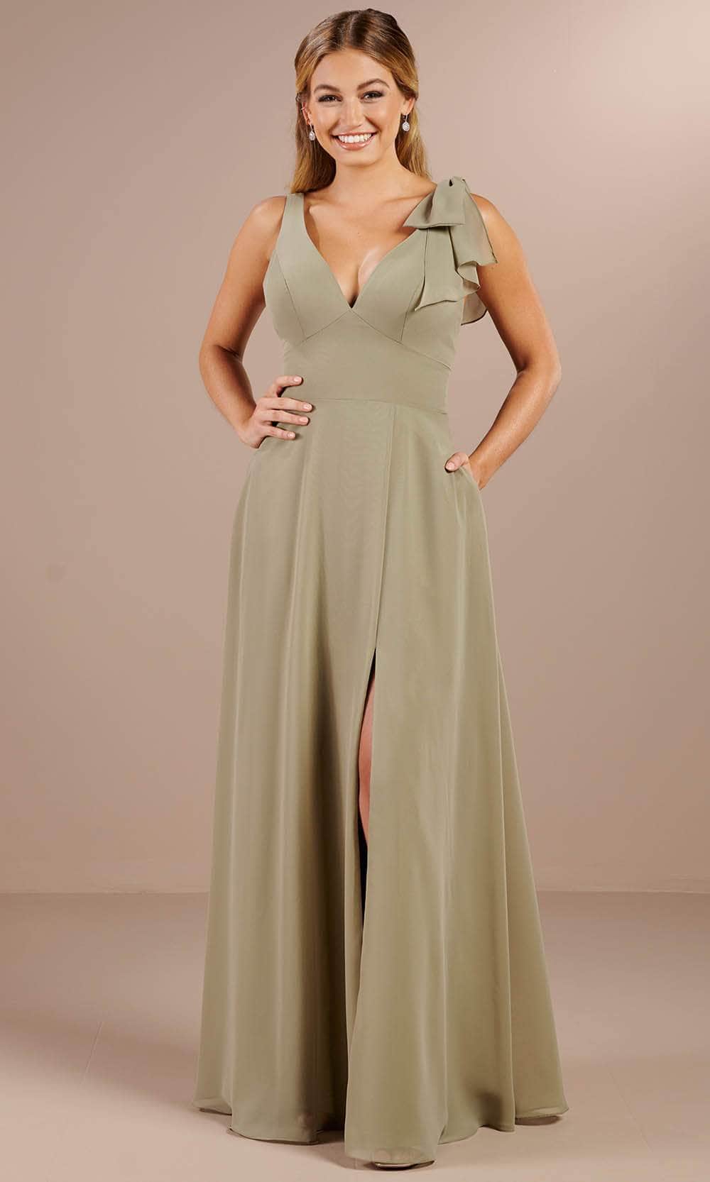 Christina Wu Celebration 22196 - V-Neck A-line Dress Special Occasion Dress