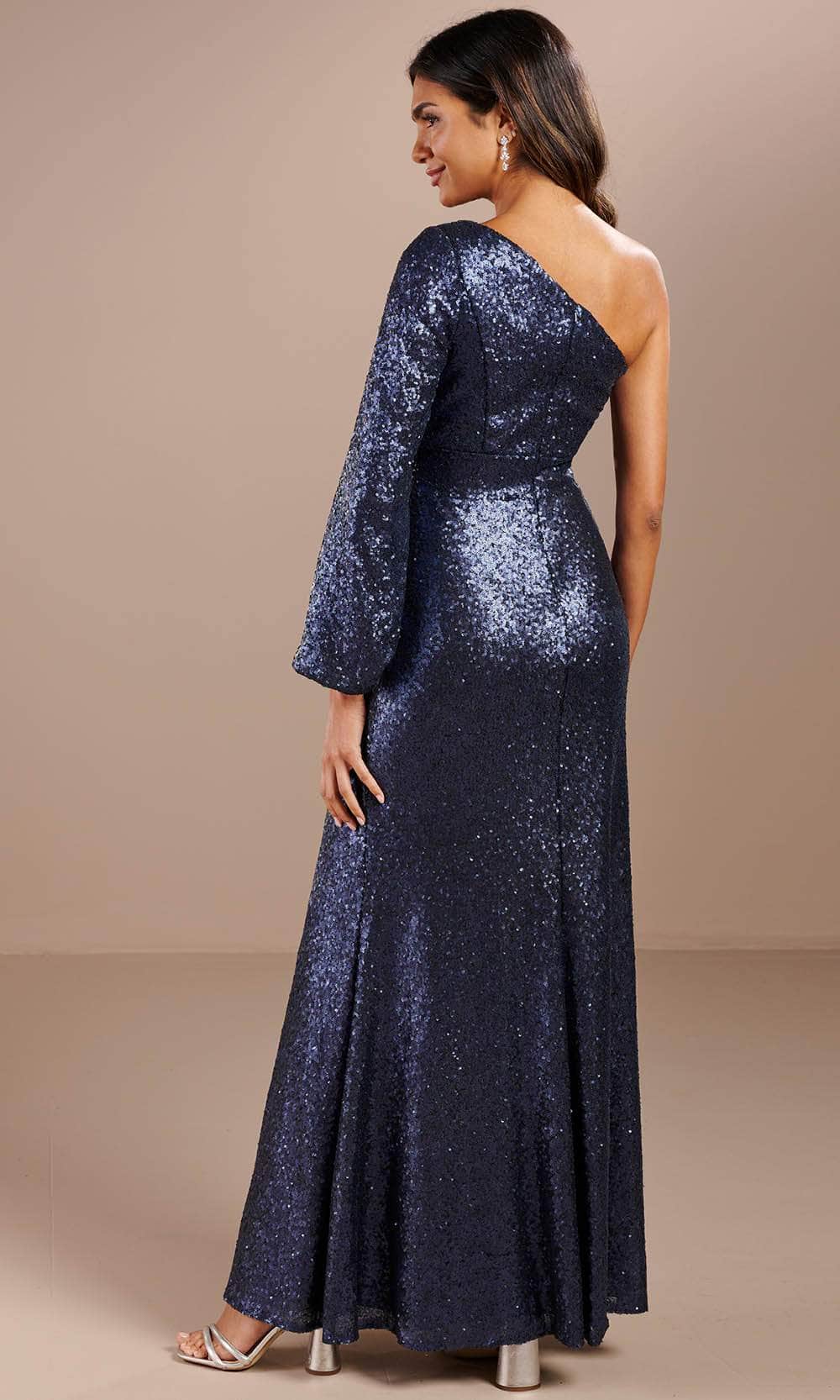 Christina Wu Celebration 22197 - Sequin One-Sleeve Evening Gown Evening Dresses