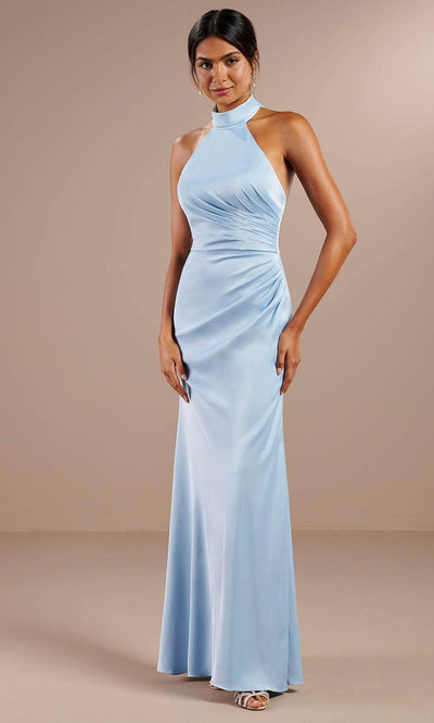 Christina Wu Celebration 22200 - Sleeveless Halter Prom Dress Prom Dresses 0 / Chambray