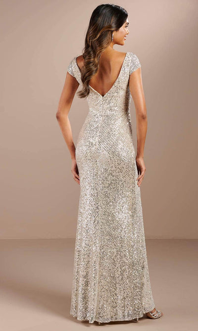 Christina Wu Celebration 22209 - Plunging Sequined Evening Gown Evening Gown